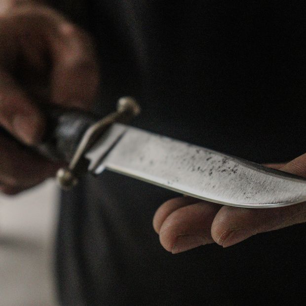 Couteau prêt à être rendu au client